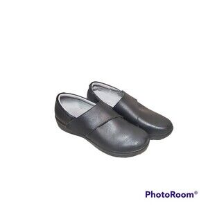 Alegria Nappa Leather Adjustable Top Strap Black mary janes comfort  Shoes